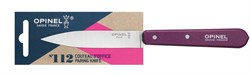 Нож столовый Opinel №112, деревянная рукоять, блистер, нержавеющая сталь, сливовый 001914 - фото 100878