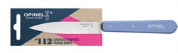 Нож столовый Opinel №112, деревянная рукоять, блистер, нержавеющая сталь, голубой 001917 - фото 100879