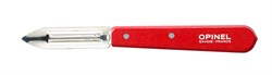 Нож для чистки овощей Opinel, деревянная рукоять, блистер, нержавеющая сталь, красный 002047 - фото 100900