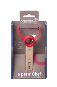 Нож для чистки овощей Opinel Peeler, деревянная рукоять, нержавеющая сталь, коробка, 001745 - фото 100987
