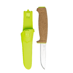 Нож Morakniv Floating Knife (S) Lime, нержавеющая сталь, пробковая ручка, зеленый, 13686 - фото 102500