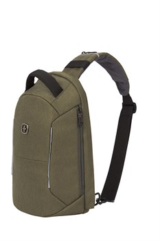 Рюкзак-антивор SWISSGEAR, хаки, Heather 600D, 21 x 12,5 x 34 см, 8,5 л - фото 110249