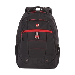 Рюкзак SWISSGEAR, 15", черный/красный, полиэстер, 900D,  34х18x47 см, 29 л - фото 110336