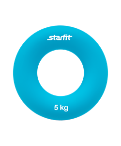 Эспандер кистевой ES-403 "Кольцо", диаметр 7 см, 5 кг, голубой - фото 59335