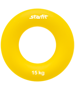 Эспандер кистевой ES-404 "Кольцо", диаметр 8,8 см, 15 кг, жёлтый - фото 59351