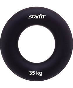 Эспандер кистевой ES-404 "Кольцо", диаметр 8,8 см, 35 кг, чёрный - фото 59367