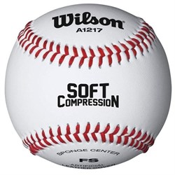 Мяч для бейсбола Wilson Soft Compression арт. WTA1217B - фото 78298