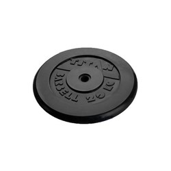 Диск обрезиненный черный Titan Barbell d-26 20 кг - фото 78920