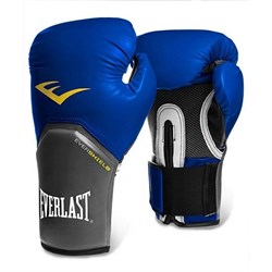 Перчатки боксерские Everlast Pro Style Elite 2210E 10 унций к/з синие - фото 81389