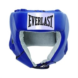 Шлем открытый Everlast Usa Boxing 610206U  кожа синий р.М - фото 81430