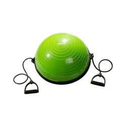 Балансировочная платформа Starfit Bosu GB-501 с эспандерами, с насосом, зеленая - фото 82292