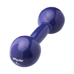 Гантель виниловая Starfit DB-102 4 кг темно-синий - фото 83461