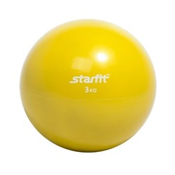 Медбол Starfit GB-703 3 кг желтый - фото 83637