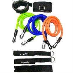 Комплект съемных эспандеров Starfit ES-606 с ручками расширенный - фото 83660