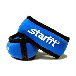 Утяжелители для рук Starfit WT-101 "браслет" 0,25 кг*2шт, синие/черные - фото 83773