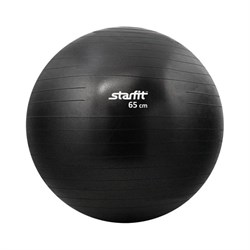 Мяч гимнастический Starfit GB-101 65 см антивзрыв, черный - фото 83790