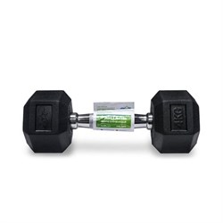 Гантель обрезиненная Starfit DB-301 4 кг черная - фото 83895