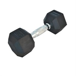 Гантель обрезиненная Starfit DB-301 9 кг черная - фото 83901