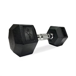 Гантель обрезиненная Starfit DB-301 10 кг черная - фото 83902