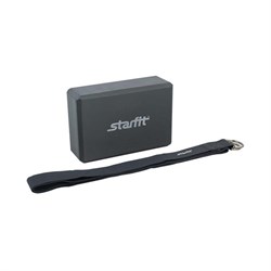 Комплект из блока и ремня для йоги Starfit FA-104 - фото 83940