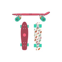 Круизер пластиковый Ridex Lolli 22"x6" ABEC-7 - фото 84044