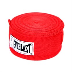 Бинт боксерский Everlast 4466RD 3.5 м красный - фото 84596