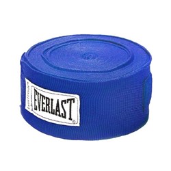 Бинт боксерский Everlast 4463BL 2.5 м синий - фото 84603