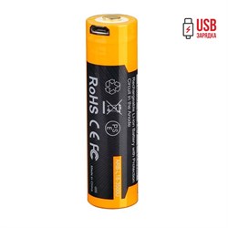 Аккумулятор 18650 Fenix 3500U mAh с разъемом для USB - фото 93144