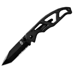 Нож Gerber Tactical Paraframe Tanto Clip Foldin Knife, блистер, прямое-серрейторное лезвие, (1013970 - фото 96281