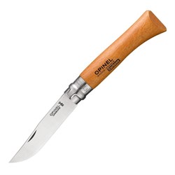 Нож Opinel №10, углеродистая сталь, рукоять из дерева бука, 113100 - фото 96502