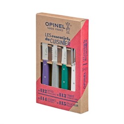 Набор ножей Opinel Les Essentiels Art deco, нержавеющая сталь, (4 шт./уп.), 001939 - фото 97344