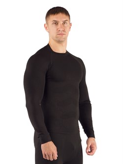 Футболка мужская Apol/ дл. рукав/ синтетика/ черный/ L-XL - фото 98024