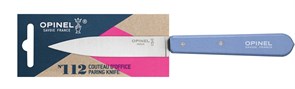 Нож столовый Opinel №112, деревянная рукоять, блистер, нержавеющая сталь, голубой 001917