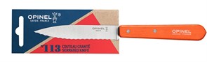 Нож столовый Opinel №113, деревянная рукоять, блистер, нержавеющая сталь, гранатовый 001921