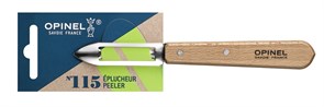 Нож для чистки овощей Opinel №115, деревянная рукоять, нержавеющая сталь, блистер, 001928