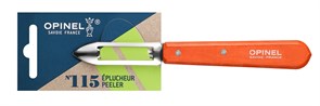 Нож для чистки овощей Opinel №115, деревянная рукоять, нержавеющая сталь, красный, блистер, 001931