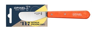 Нож для масла Opinel №117, деревянная рукоять, блистер, нержавеющая сталь, красный, 001936
