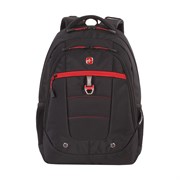 Рюкзак SWISSGEAR, 15", черный/красный, полиэстер, 900D,  34х18x47 см, 29 л
