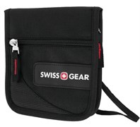 Кошелёк на шею SWISSGEAR, чёрный, полиэстер 600D, 14х2х16 см