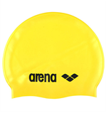 Шапочка для плавания Classic Silicone Cap yellow/black, силиконовая, 91662 35