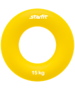 Эспандер кистевой ES-404 "Кольцо", диаметр 8,8 см, 15 кг, жёлтый