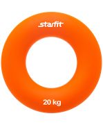Эспандер кистевой ES-404 "Кольцо", диаметр 8,8 см, 20 кг, оранжевый