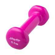 Гантель виниловая Starfit DB-101 0,5 кг розовая