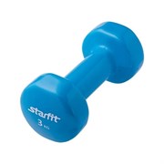 Гантель виниловая Starfit DB-101 3 кг синяя