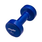 Гантель виниловая Starfit DB-101 4 кг темно-синяя