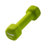 Гантель неопреновая Starfit DB-201 1 кг салатовая