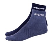 Носки средние Starfit SW-206 р.39-42 2 пары серый меланж/черный