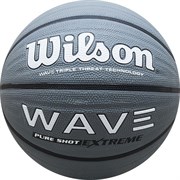 Мяч баскетбольный Wilson Wave Pure Shot Extreme арт.WTB0998XB07 р.7 резина, бутиловая камера, серый