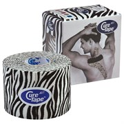 Тейп кинезиологический Curetape Art Zebra, 5 см x 5 м, арт. 163180, бело-черный