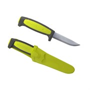 Нож Morakniv Basic углеродистая сталь, пласт. ручка (лайм), 12975